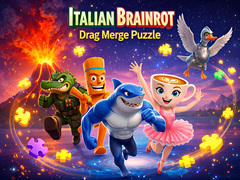 Xogo Italian Brainrot Drag Merge Puzzle