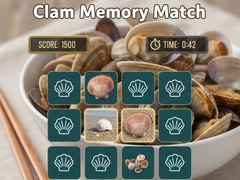 Xogo Clam Memory Match