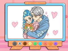 Xogo Coloring Book: Kpop Valentine's Day