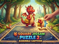 Xogo Square jigsaw Puzzle 2 - Assemble Cartoon