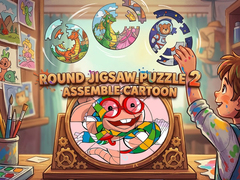 Xogo Round Jigsaw Puzzle 2 Assemble Cartoon