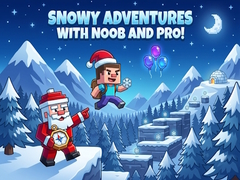 Xogo Snowy Adventures with Noob and Pro!