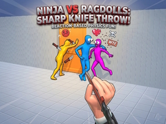 Xogo Ninja vs Ragdolls: Sharp Knife Throw!