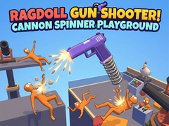 Xogo Ragdoll Gun Shooter! Cannon Spinner Playground