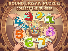 Xogo Round jigsaw Puzzle - Collect the Number