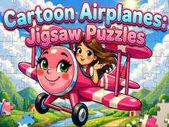 Xogo Cartoon Airplanes: Jigsaw Puzzles