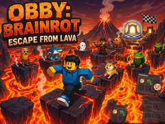 Xogo Obby: Brainrot escape from Lava