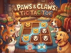 Xogo Paws & Claws Tic Tac Toe