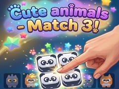 Xogo Cute animals - Match 3!